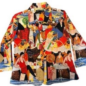 Artistic Multicolor Women's Blazer